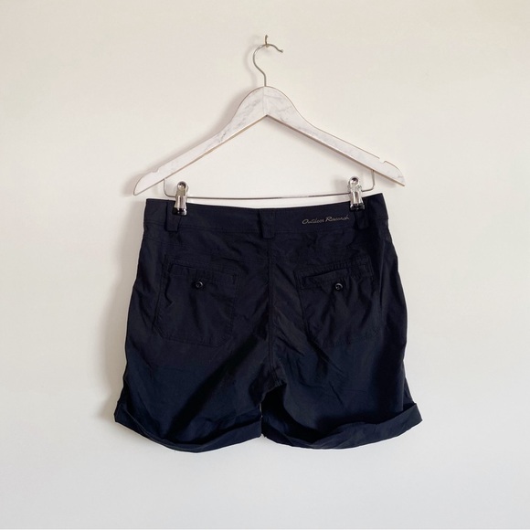 OUTDOOR RESEARCH Equinox Metro Black Rolled Hem Shorts! Women’s Size 6 - Picture 8 of 10